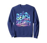 Vintage BEACH SECURITY Surf Mermaid Vacation Trip Travel Sweatshirt
