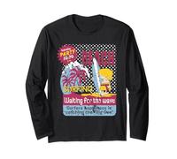 Vintage Beach Surfing Waiting for The Wave Long Sleeve T-Shirt