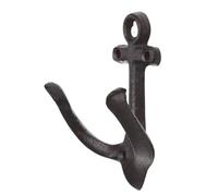 Vintage Beach Towel Hooks - Nautical Wall Mount Hangers, Rustic Pool Hardware | Coastal Decor Home Accent Solution, Weathered Seaside Style Hook Set with Marine Details for Bathroom Kitchen Nursery H