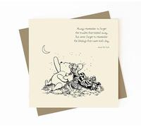 Vintage bear Greeting Card, Blessings Message,