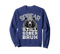 Vintage Bear STILL SOBER BRUH Sobriety Women AA Award Sweatshirt