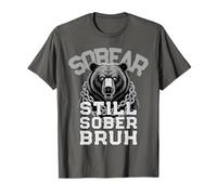 Vintage Bear Still Sober Bruh Sobriety Women AA Award T-Shirt