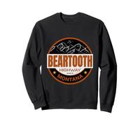 vintage Beartooth Highway us 212 montana road Mountain Hikin Sweatshirt