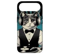 Vintage Beats Feline DJ Cat Retro Synthwave Kitty Mix Case for iPhone Air