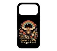 Vintage Bee Rainbow Wildflower Nature Lover Case for iPhone 17 Pro Max