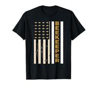 Vintage Beekeeper Flag USA Honey Bee Value Graphic T-Shirt