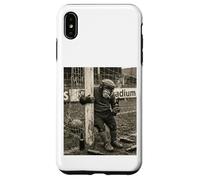 Vintage Beer Drinking Smoking Pub Soccer Chimp Goalkeeper Case for iPhone XS Max