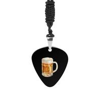 Vintage Beer Mug Fashion Guitar Picks Necklace Music Jewellery Personalized Pendant