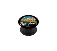 Vintage Benghazi Libya Travel Souvenir Landmark Gift PopSockets Adhesive PopGrip