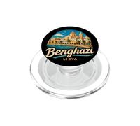 Vintage Benghazi Libya Travel Souvenir Landmark Gift PopSockets PopGrip for MagSafe