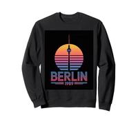Vintage Berlin 1989 Retro City Skyline Sunset Sweatshirt