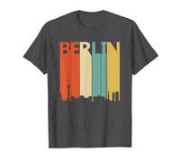 Vintage Berlin City Pride T-Shirt, Men, Dark Heather Grey, 4X-Large