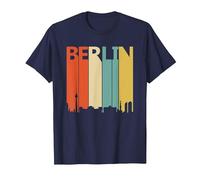 Vintage Berlin City Pride T-Shirt, Men, Navy Blue, 4X-Large