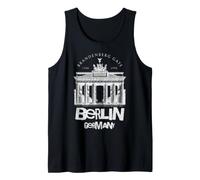 Vintage Berlin Germany s Travel Brandenburg Gate Tank Top