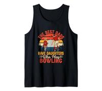Vintage Best Dads Have Daughters Play Footgolf Father's Day Tank Top