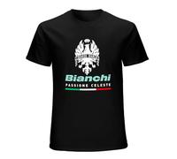 Vintage Bianchi Passione Celeste Bicycle Logo Men T Shirt New Vintage Bianchi Passione Celeste Bicycle Logo Men T Shirt Black