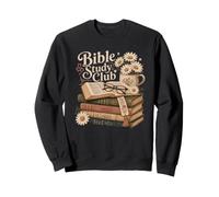 Vintage Bible Study Club Books & Daisies Sweatshirt