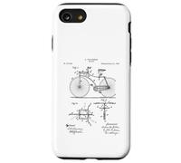 Vintage Bicycle 1892 Patent Blueprint Cycling Cyclist Print Case for iPhone SE (2020) / 7/8