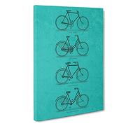 Vintage Bicycles Canvas Print for Living Room Bedroom Home Office Décor, Wall Art Picture Ready to Hang, 30 x 20 Inch (76 x 50 cm)