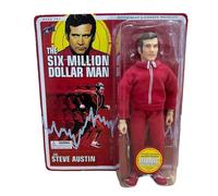 Vintage Biff Bang Pows 2012 - The Six Million Dollar Man Colonel Steve Austin 8 Inch Action Figure With Bionic Sound Effects - Factory Sealed Shop Stock Room Find