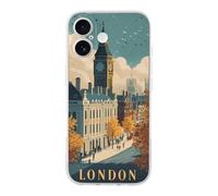 Vintage Big Ben London Streets Basic Case Cover Drop Protection | Compatible with iPhone 17 Easy Installation