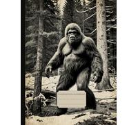 Vintage Bigfoot Composition Notebook College Ruled: Monster Themed Lined Book for Taking Notes and Sasquatch Lover Gift