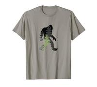 Vintage Bigfoot Hunting Retro Grassman Camo T-Shirt