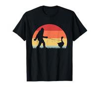 Vintage Bigfoot Walking Duck Sasquatch Funny Gifts T-Shirt