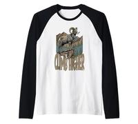Vintage Bighorn Sheep Mountain Ram Wilderness Outdoor Art Raglan Baseball Tee