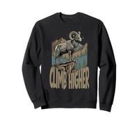 Vintage Bighorn Sheep Mountain Ram Wilderness Outdoor Art Sweatshirt