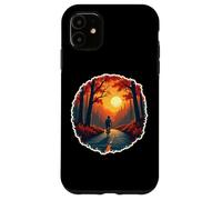 Vintage Bike Lover Autumn Bicycle Rider Fall Sunset Retro Case for iPhone 11