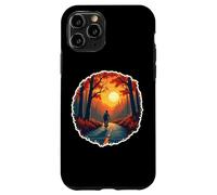 Vintage Bike Lover Autumn Bicycle Rider Fall Sunset Retro Case for iPhone 11 Pro