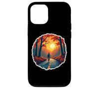 Vintage Bike Lover Autumn Bicycle Rider Fall Sunset Retro Case for iPhone 12/12 Pro