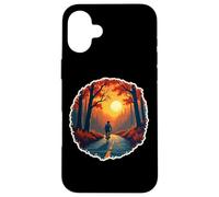 Vintage Bike Lover Autumn Bicycle Rider Fall Sunset Retro Case for iPhone 16 Plus