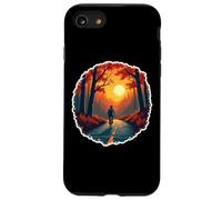 Vintage Bike Lover Autumn Bicycle Rider Fall Sunset Retro Case for iPhone SE (2020) / 7/8