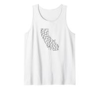 Vintage Bike Riding California State Mountain Biking Faded Tank Top