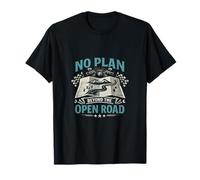 Vintage Biker Badge No Plan Beyond The Open Road T-Shirt