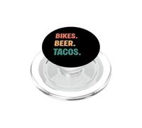 Vintage Bikes Beer Tacos Lovers PopSockets PopGrip for MagSafe
