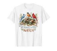 Vintage Binoculars Birding Birder Ornithology T-Shirt