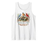 Vintage Binoculars Birding Birder Ornithology Tank Top