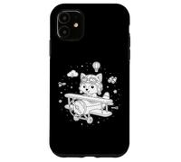 Vintage Biplane & Aerodynamics Emblem Case for iPhone 11