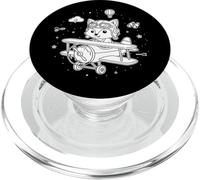 Vintage Biplane & Aerodynamics Emblem PopSockets PopGrip for MagSafe