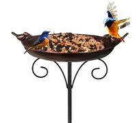 Vintage Bird Bath, Multifunctional Bird Bath | Outdoor Bird Bath for Parrots Lovebirds Cockatiels Diamond Mandarins Garden Terrace Lawn