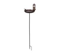 Vintage Bird Baths - Bird Baths Standing Bowl | Multifunctional Iron Danding Bowl | Garden Vintage Player | Portable Outdoor Decor with Stable Stake | Garden Decor for the Garden
