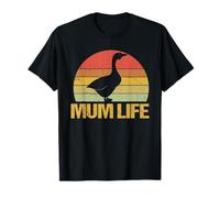 Vintage Bird Classic Silly Animal Duck Funny Goose Mumlife T-Shirt