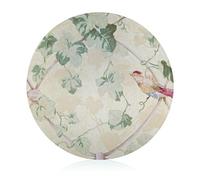 Vintage Bird Flower Tempered Glass Cutting Board Heat Resistant for Bread Meat Fruit 20 cm