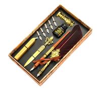 Vintage Bird Pen Set - Antique Pen for Writing - Pen Ink Set Includes of, Ink, Refill Tips, Envelope Tool, Romantic Valentine Gift v