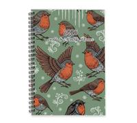Vintage Birds 2026 Planner A5 To Do List Notebook Notebook Mums Diary 2026 Journal Diary Planner for Academic Week To View Monthly Year with Dotted Line Note Page Slim