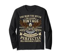 Vintage Birthday 53 Years Old 1973 Limited Edition 52nd Bday Long Sleeve T-Shirt