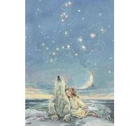 Vintage Birthday Card Great Bear Little Bear Stars - Nostalgic Greeting Card